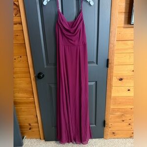 David’s Bridal Purple Maxi Dress